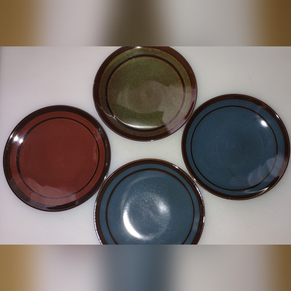Pier One Stoneware Dessert/Bread Plate Set Of 4 Unused